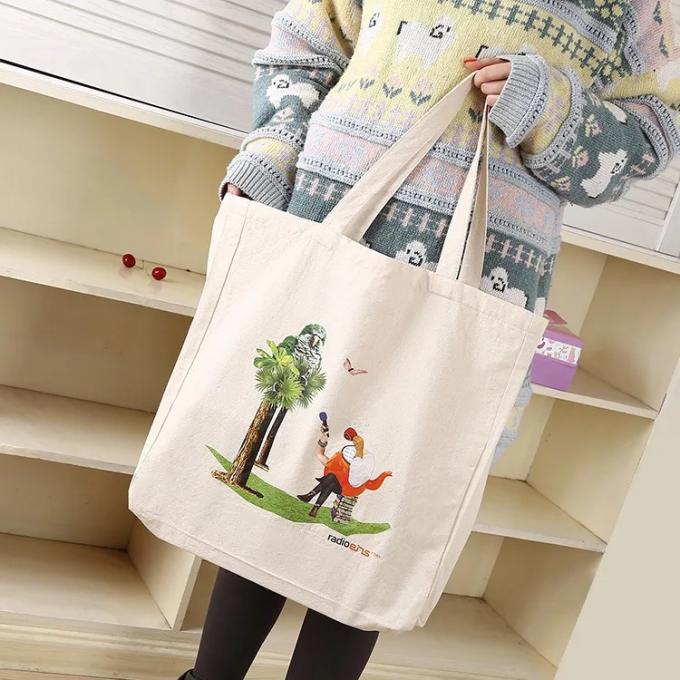 Handled Cotton Canvas Tote Bags